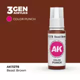 AK 3Gen (Beast Brown - Punch) - farba bazowa, ciemnobrązowy - AK-Interactive