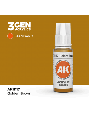 AK 3Gen (Golden Brown - Acrylic) - farba bazowa, złocistobrązowy