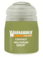 Warhammer Colour Contrast Paint (Militarum Green) - zielony