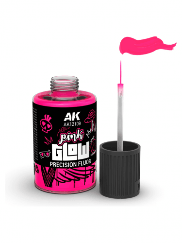 Farba kryjąca AK - Pink Glow Precision Fluor (różowa)