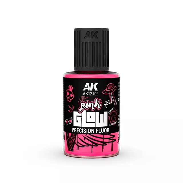 Farba kryjąca AK - Pink Glow Precision Fluor (różowa) - AK-Interactive