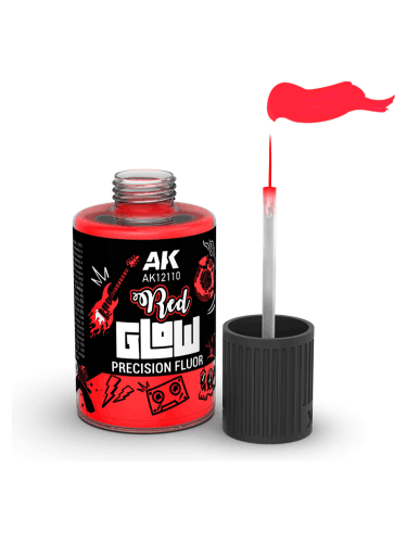 Farba kryjąca AK - Red Glow Precision Fluor (czerwona)