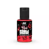Farba kryjąca AK - Red Glow Precision Fluor (czerwona) - AK-Interactive