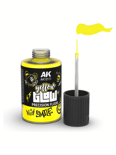 Farba kryjąca AK - Yellow Glow Precision Fluor (żółta)