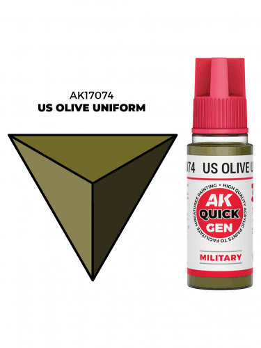 AK Quick Gen (US Olive Uniform) - farba kontrastowa, amerykański oliwkowy mundur