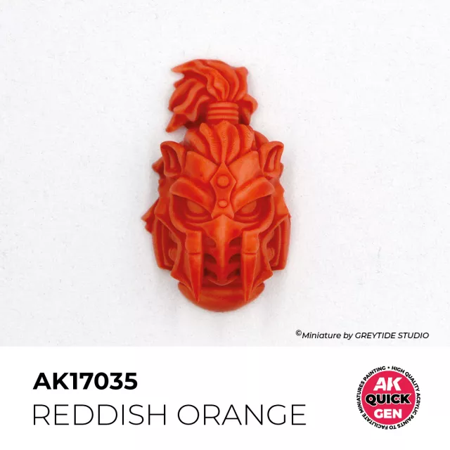 AK Quick Gen (Reddish Orange) - farba kontrastowa, czerwono-pomarańczowy - AK-Interactive