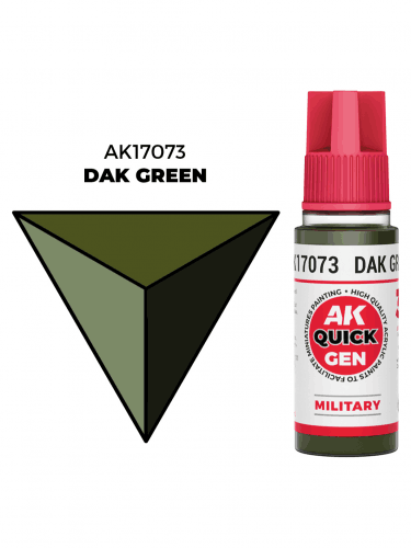 AK Quick Gen (Dak Green) - farba kontrastowa, zieleń DAK (wojskowa)