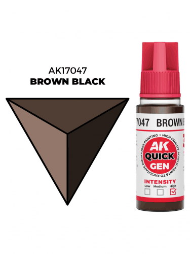 AK Quick Gen (Brown Black) - farba kontrastowa, brązowo-czarna