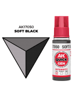 AK Quick Gen (Soft Black) - farba kontrastowa, delikatna czerń