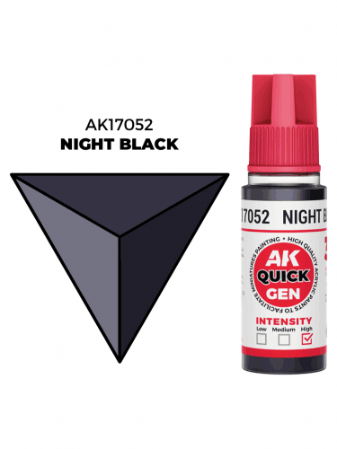 AK Quick Gen (Night Black) - farba kontrastowa, nocna czerń