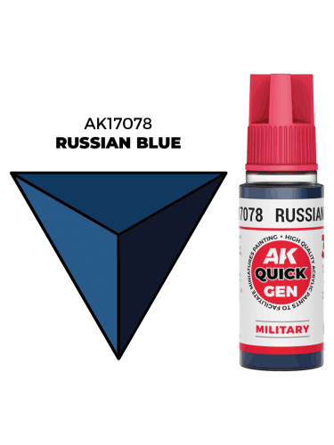 AK Quick Gen (Russian BAK Quick Gen (Russian Blue) - farba kontrastowa, rosyjski niebieskilue) - kontrastní barva, ruská modrá