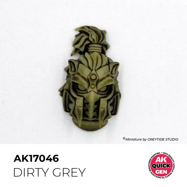 AK Quick Gen (Dirty Grey) - farba kontrastowa, brudnoszary - AK-Interactive