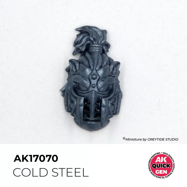 AK Quick Gen (Cold Steel) - farba kontrastowa, zimna stal - AK-Interactive