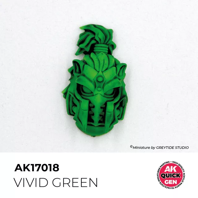 AK Quick Gen (Vivid Green) - farba kontrastowa, soczysta zieleń - AK-Interactive