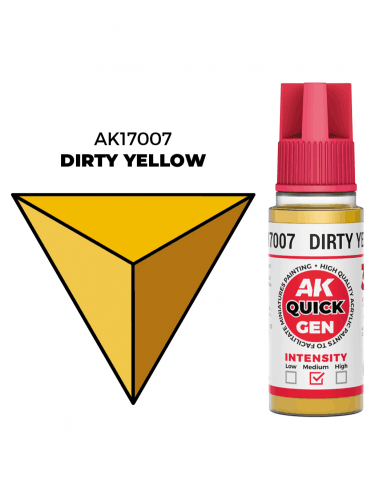 AK Quick Gen (Dirty Yellow) - farba kontrastowa, stonowany żółty