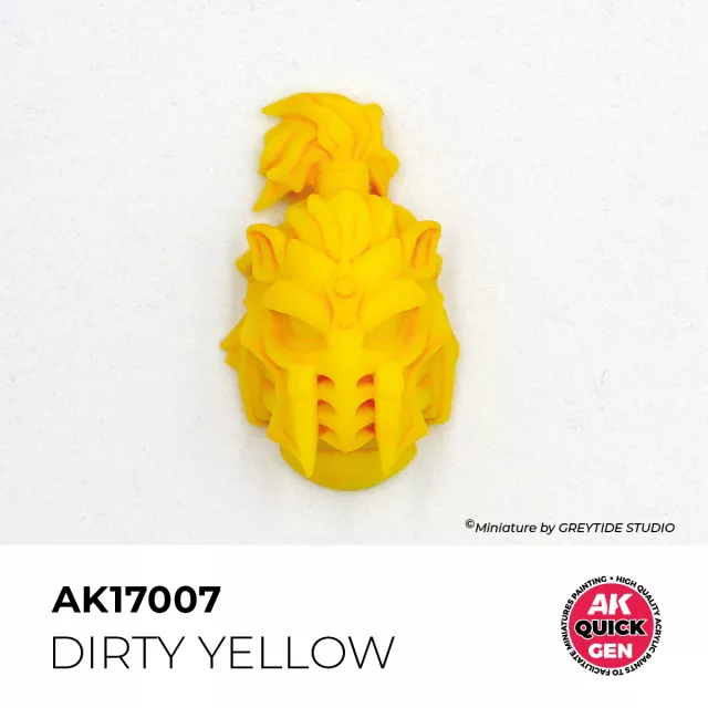 AK Quick Gen (Dirty Yellow) - farba kontrastowa, stonowany żółty - AK-Interactive