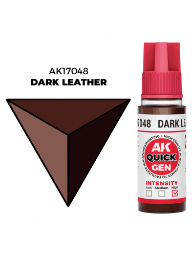 AK Quick Gen (Dark Leather) - farba kontrastowa, ciemna skóra