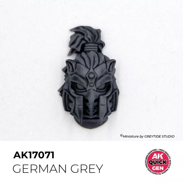 AK Quick Gen (German Grey) - farba kontrastowa, ciemnoszary - AK-Interactive