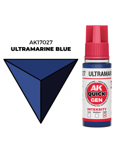 AK Quick Gen (Ultramarine Blue) - farba kontrastowa, ultramaryna