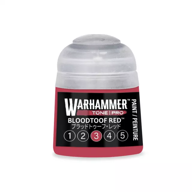 Farba bazowa Warhammer Tone Pro (Bloodtoof Red 3) - czerwony - Warhammer Colour