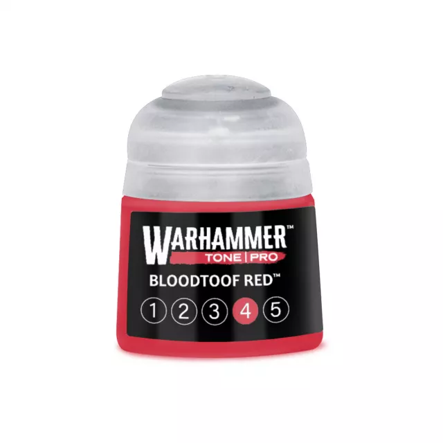 Farba bazowa Warhammer Tone Pro (Bloodtoof Red 4) - czerwony - Warhammer Colour