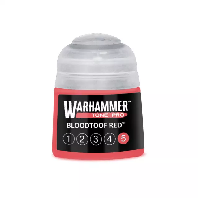 Farba bazowa Warhammer Tone Pro (Bloodtoof Red 5) - czerwony - Warhammer Colour
