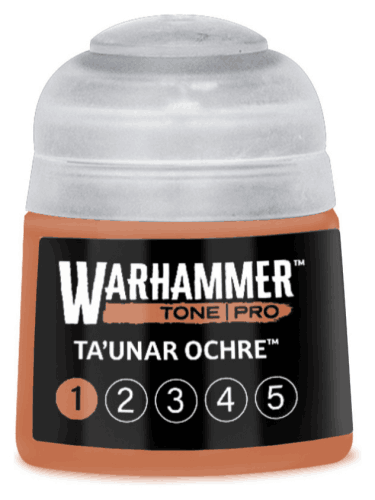 Farba bazowa Warhammer Tone Pro (Ta'unar Ochre 1) - pomarańczowy