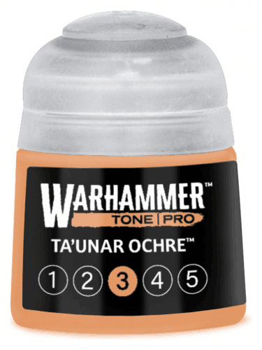 Farba bazowa Warhammer Tone Pro (Ta'unar Ochre 3) - pomarańczowy