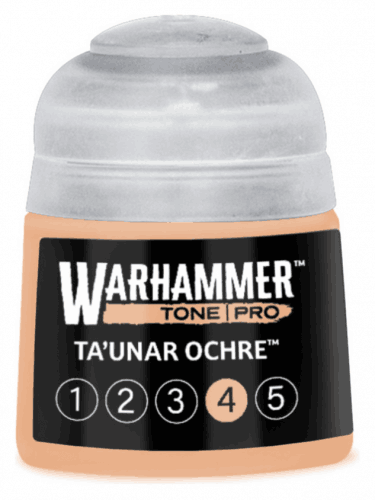 Farba bazowa Warhammer Tone Pro (Ta'unar Ochre 4) - pomarańczowy