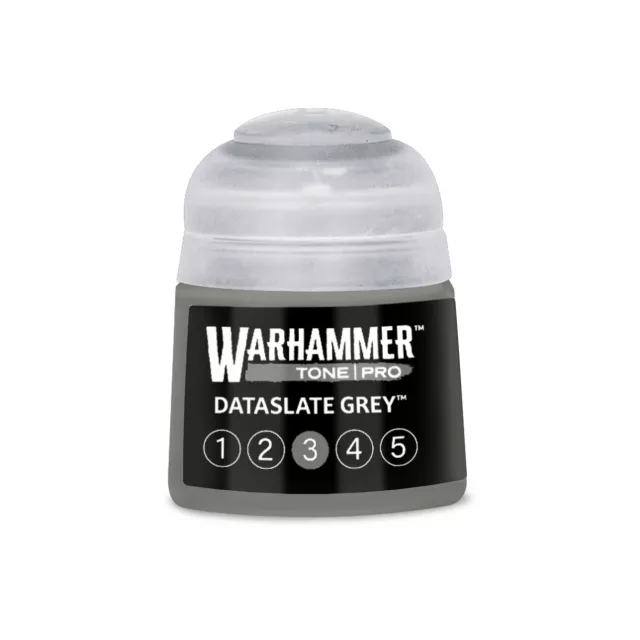 Farba bazowa Warhammer Tone Pro (Dataslate Grey 3) - szary - Warhammer Colour