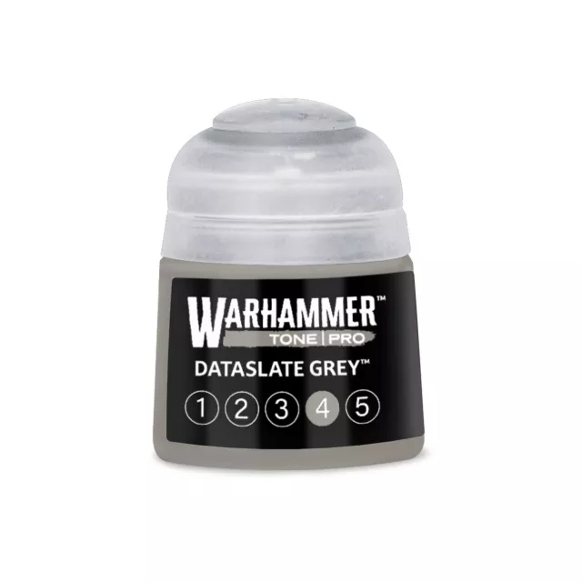 Farba bazowa Warhammer Tone Pro (Dataslate Grey 4) - szary - Warhammer Colour