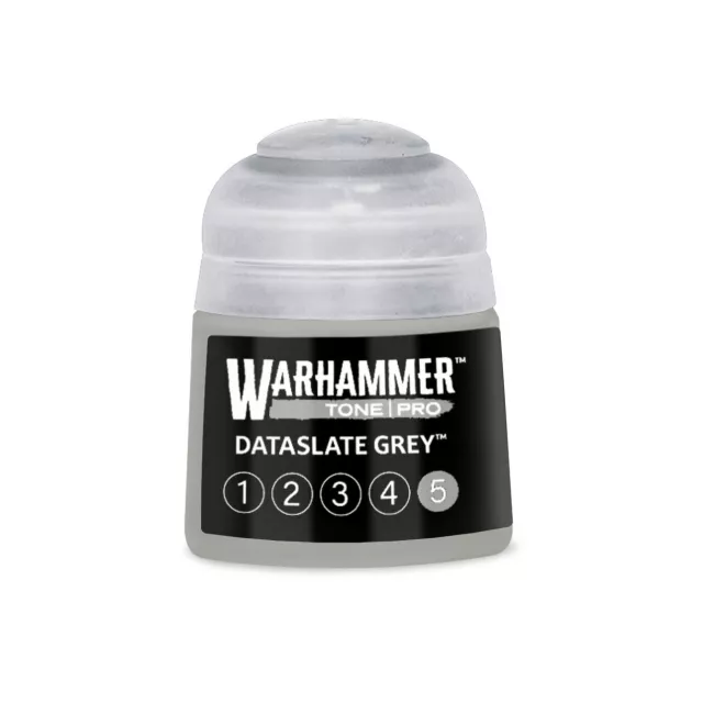 Farba bazowa Warhammer Tone Pro (Dataslate Grey 5) - szary - Warhammer Colour