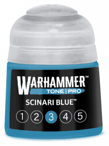 Farba bazowa Warhammer Tone Pro (Scinari Blue 3) - jasnoniebieski