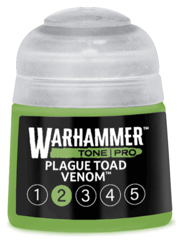 Farba bazowa Warhammer Tone Pro (Plague Toad Venom 2) - jasnozielony