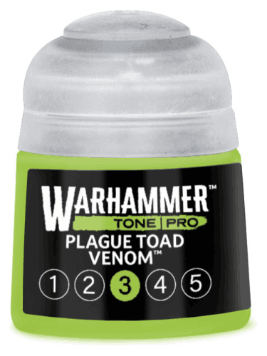 Farba bazowa Warhammer Tone Pro (Plague Toad Venom 3) - jasnozielony