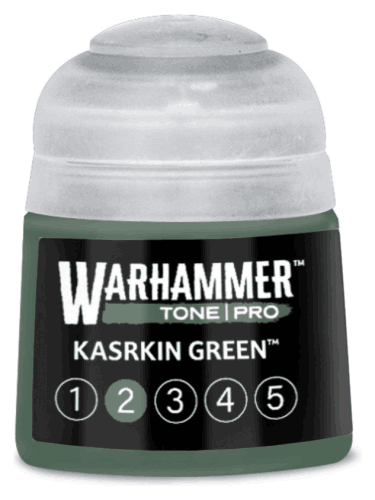 Farba bazowa Warhammer Tone Pro (Kasrkin Green 2) - zielony