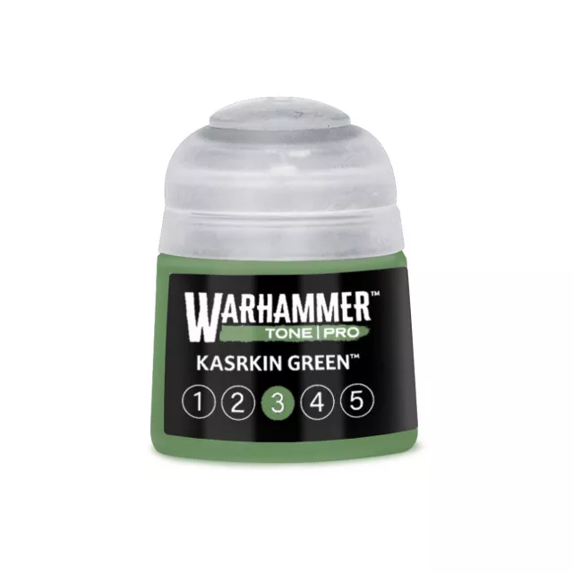 Farba bazowa Warhammer Tone Pro (Kasrkin Green 3) - zielony - Warhammer Colour