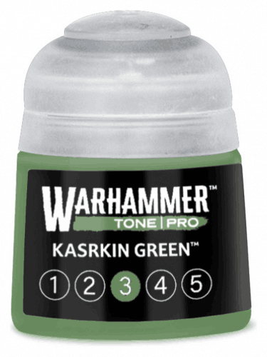 Farba bazowa Warhammer Tone Pro (Kasrkin Green 3) - zielony