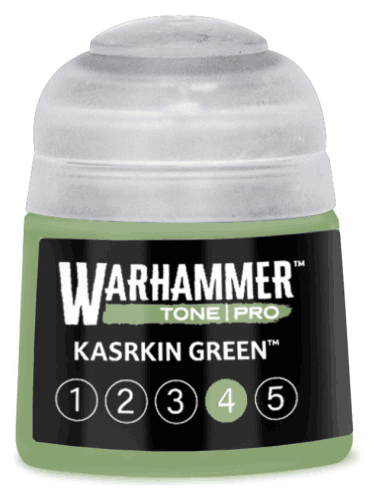 Farba bazowa Warhammer Tone Pro (Kasrkin Green 4) - zielony