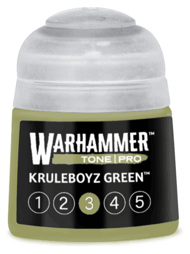Farba bazowa Warhammer Tone Pro (Kruleboyz Green 3) - zielony