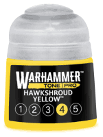Farba bazowa Warhammer Tone Pro (Hawkshroud Yellow 4) - żółty