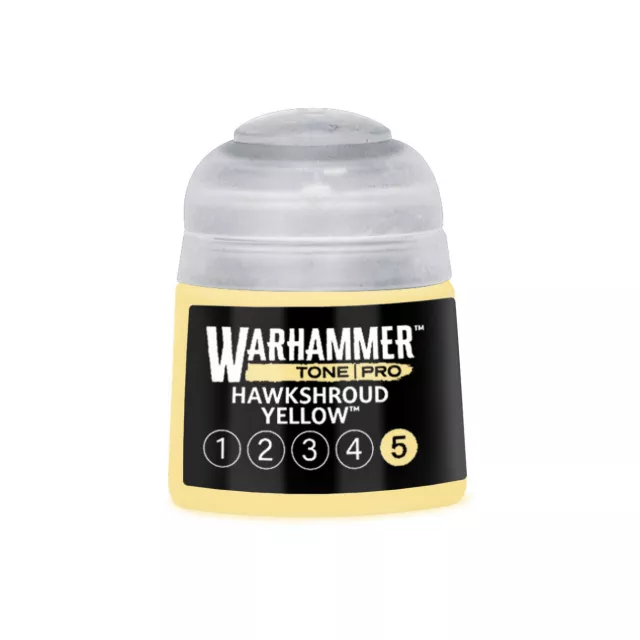 Farba bazowa Warhammer Tone Pro (Hawkshroud Yellow 5) - żółty - Warhammer Colour