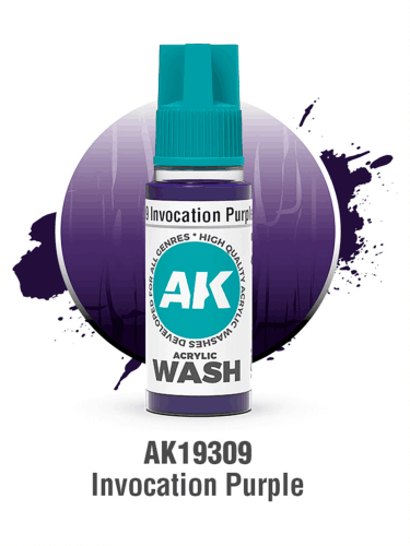 AK Wash (Invocation Purple) - farba cieniująca, magiczny fiolet