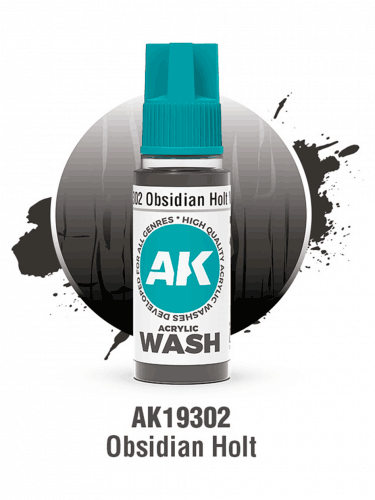 AK Wash (Obsidian Holt) - farba cieniująca, obsydianowa czerń