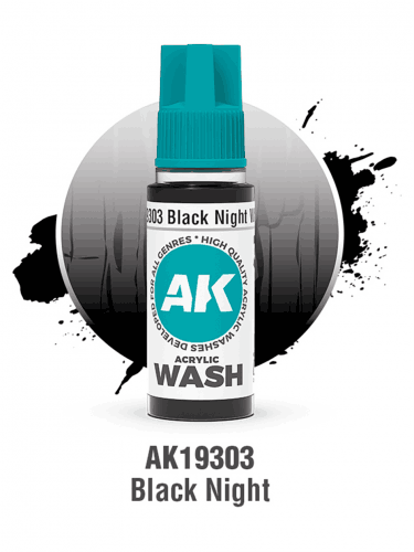 AK Wash (Black Night) - farba cieniująca, głęboka czerń