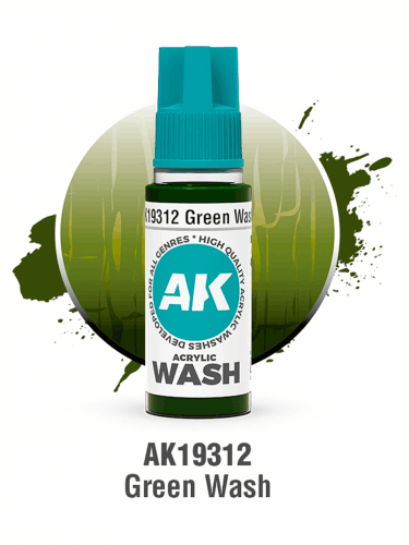 AK Wash (Green) - farba cieniująca, zielona
