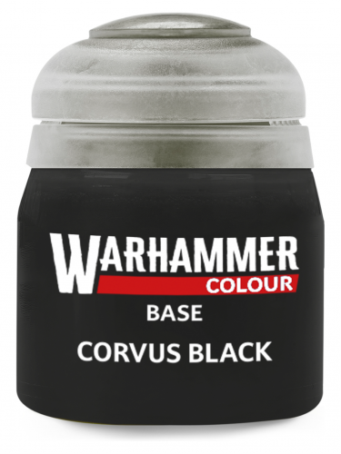 Warhammer Colour Base Paint (Corvus Black) - czarny