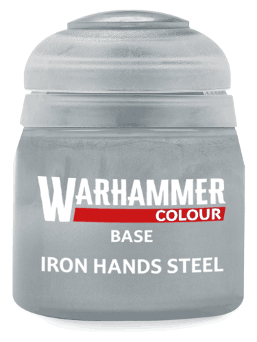 Warhammer Colour Base Paint (Iron Hands Steel) - szary
