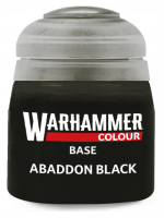 Warhammer Colour Base Paint (Abaddon Black) - czarny