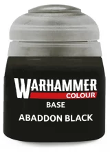 Warhammer Colour Base Paint (Abaddon Black) - czarny